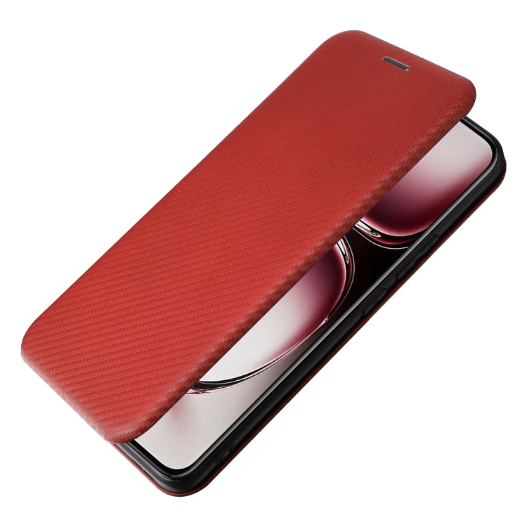 For OPPO Reno12 Pro 5G Global Carbon Fiber Texture Flip Leather Phone Case