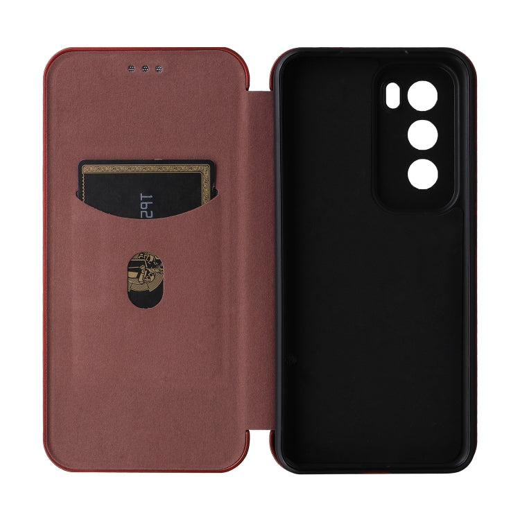 For OPPO Reno12 5G Global Carbon Fiber Texture Flip Leather Phone Case