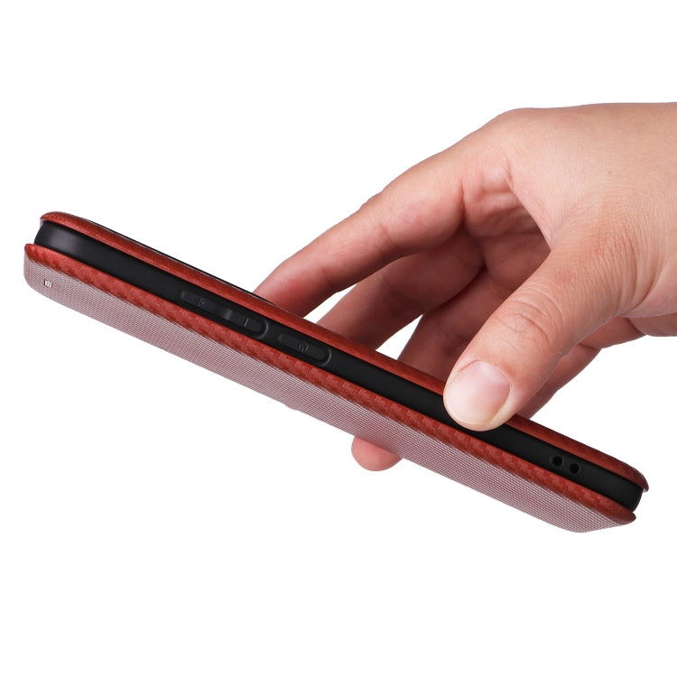 For OPPO Reno12 5G Global Carbon Fiber Texture Flip Leather Phone Case