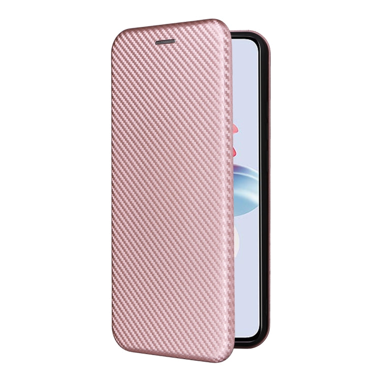 For OPPO Reno11 PJH110 Carbon Fiber Texture Flip Leather Phone Case