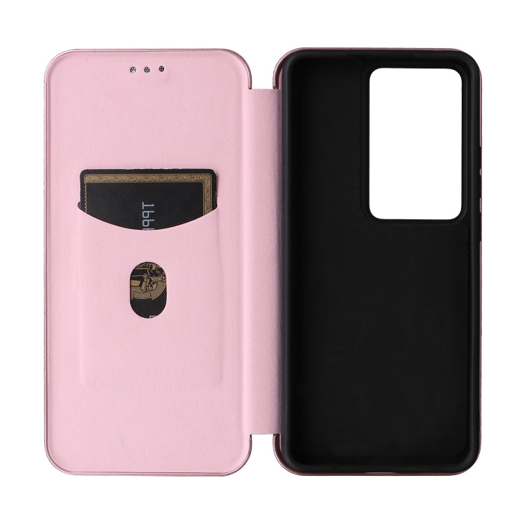 For OPPO Reno11 PJH110 Carbon Fiber Texture Flip Leather Phone Case