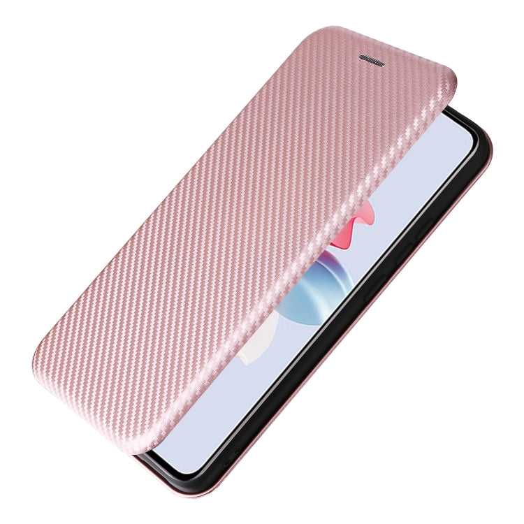 For OPPO Reno11 PJH110 Carbon Fiber Texture Flip Leather Phone Case