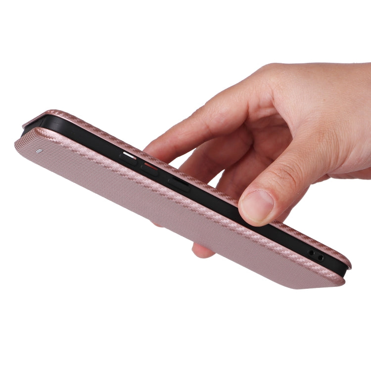 For OPPO Reno11 PJH110 Carbon Fiber Texture Flip Leather Phone Case