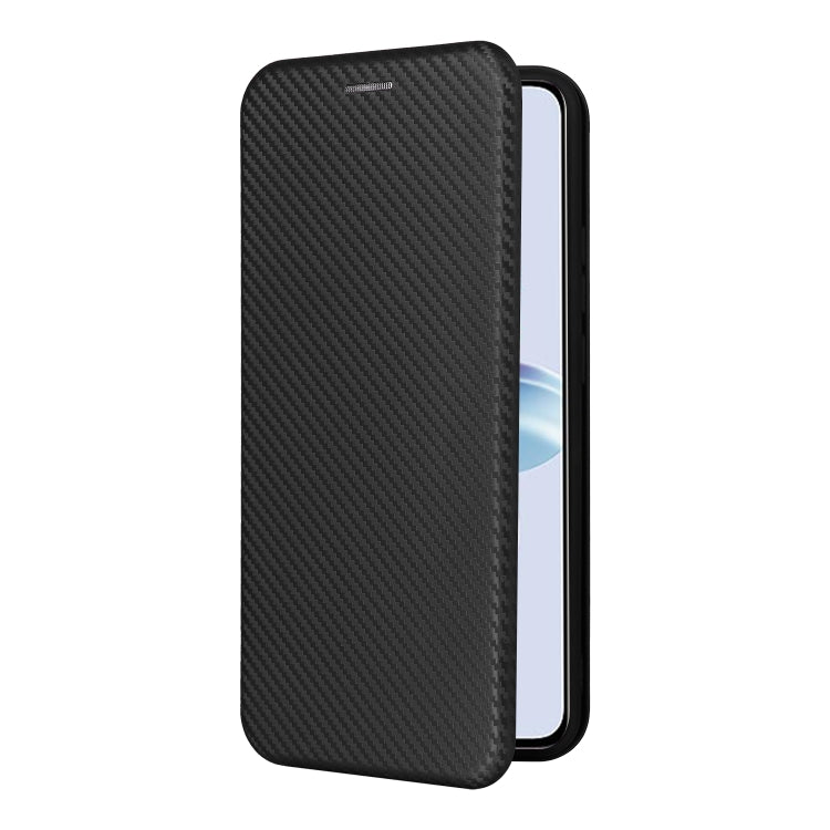 For OPPO Reno11 PJH110 Carbon Fiber Texture Flip Leather Phone Case