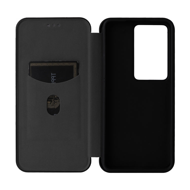 For OPPO Reno11 PJH110 Carbon Fiber Texture Flip Leather Phone Case