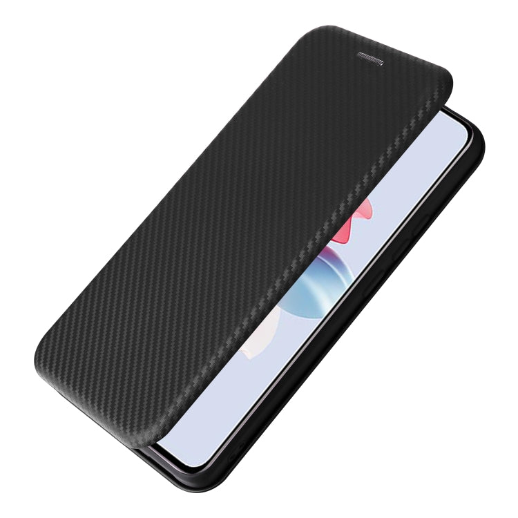 For OPPO Reno11 PJH110 Carbon Fiber Texture Flip Leather Phone Case