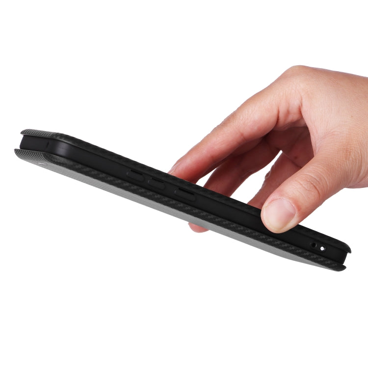 For OPPO Reno11 PJH110 Carbon Fiber Texture Flip Leather Phone Case