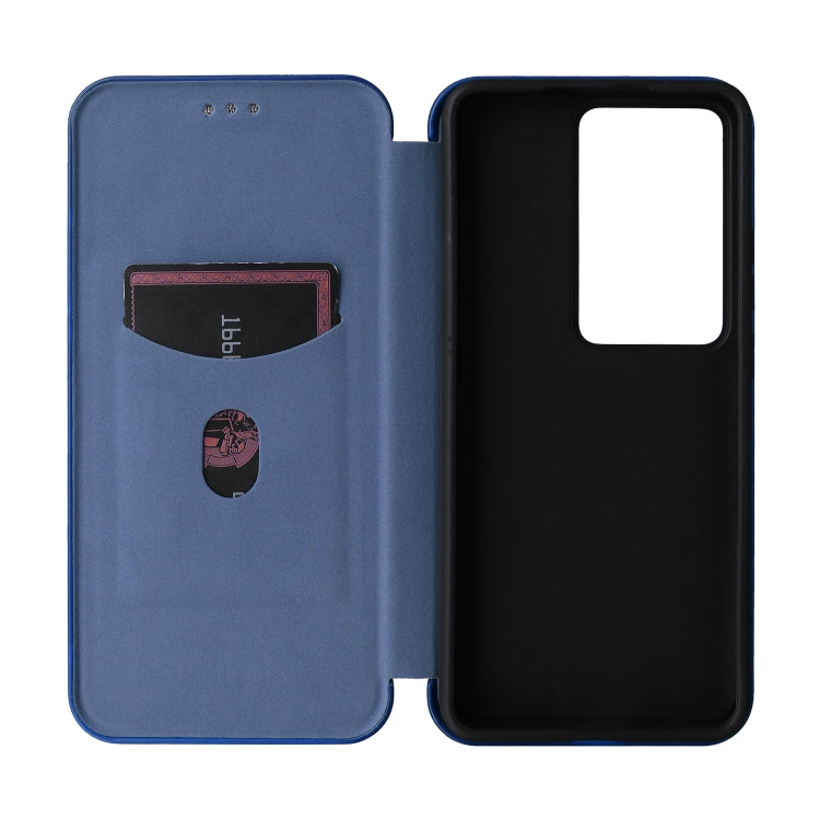 For OPPO Reno11 PJH110 Carbon Fiber Texture Flip Leather Phone Case