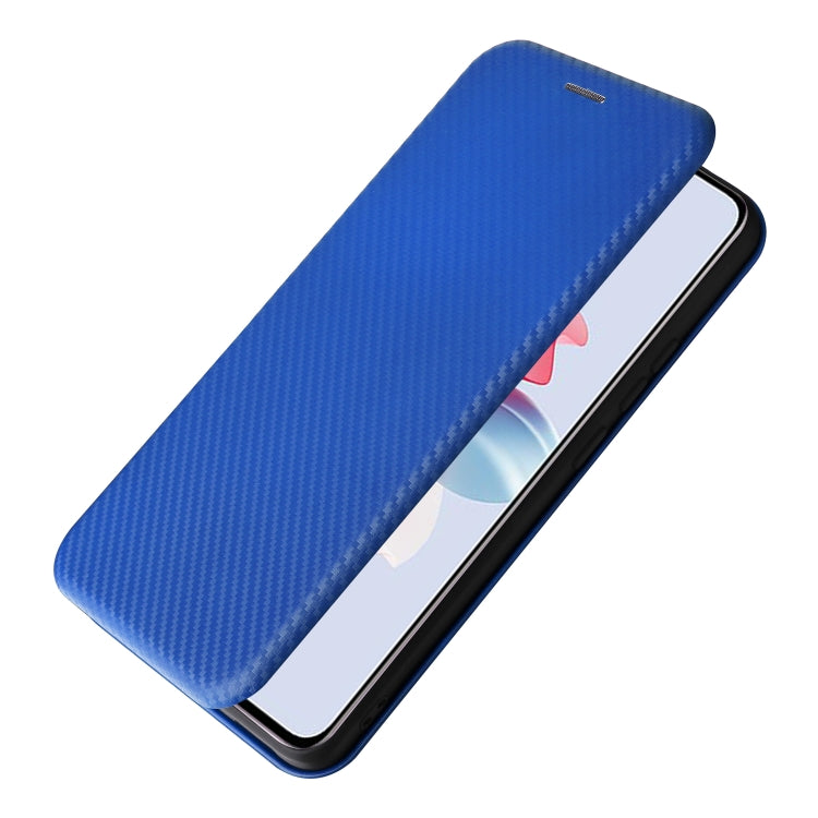 For OPPO Reno11 PJH110 Carbon Fiber Texture Flip Leather Phone Case