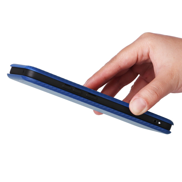 For OPPO Reno11 PJH110 Carbon Fiber Texture Flip Leather Phone Case