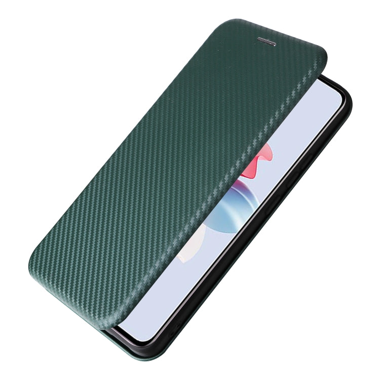 For OPPO Reno11 PJH110 Carbon Fiber Texture Flip Leather Phone Case