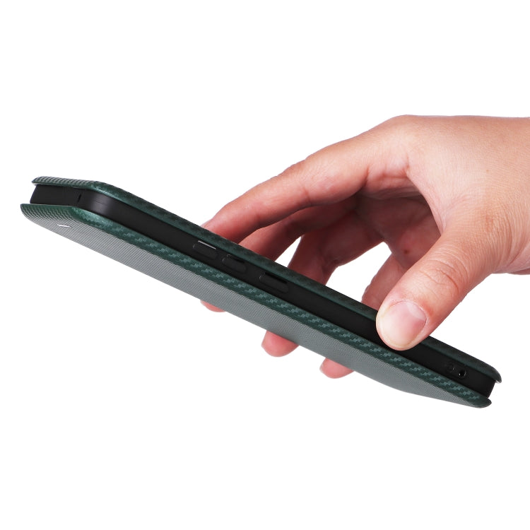 For OPPO Reno11 PJH110 Carbon Fiber Texture Flip Leather Phone Case