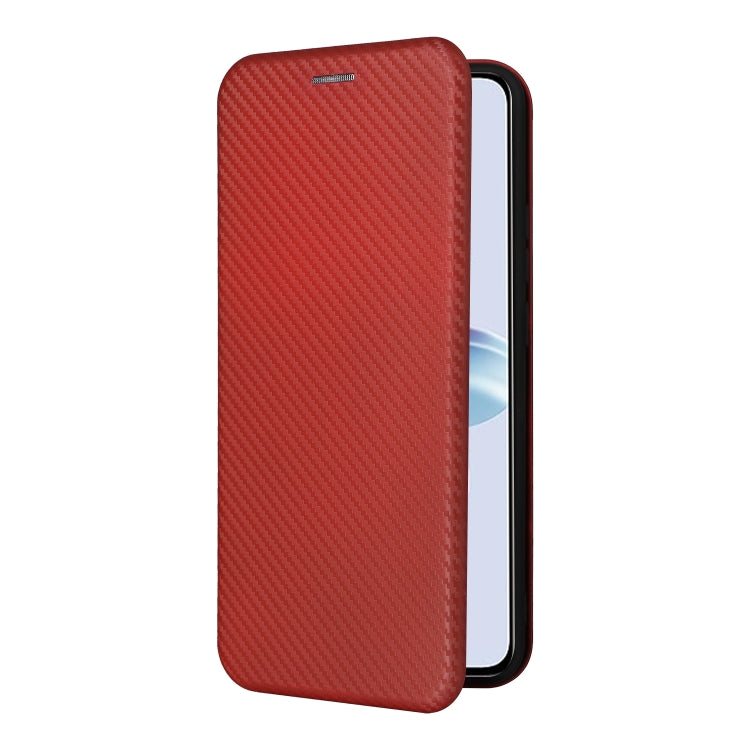 For OPPO Reno11 PJH110 Carbon Fiber Texture Flip Leather Phone Case