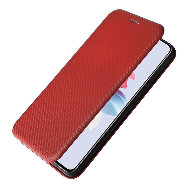 For OPPO Reno11 PJH110 Carbon Fiber Texture Flip Leather Phone Case