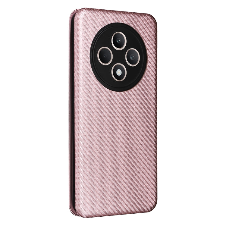 For OPPO Reno12 F 5G / 4G Carbon Fiber Texture Flip Leather Phone Case