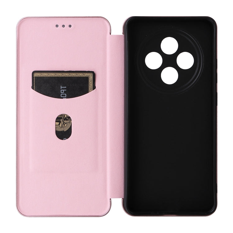 For OPPO Reno12 F 5G / 4G Carbon Fiber Texture Flip Leather Phone Case