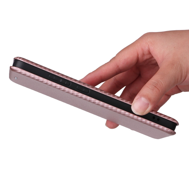 For OPPO Reno12 F 5G / 4G Carbon Fiber Texture Flip Leather Phone Case