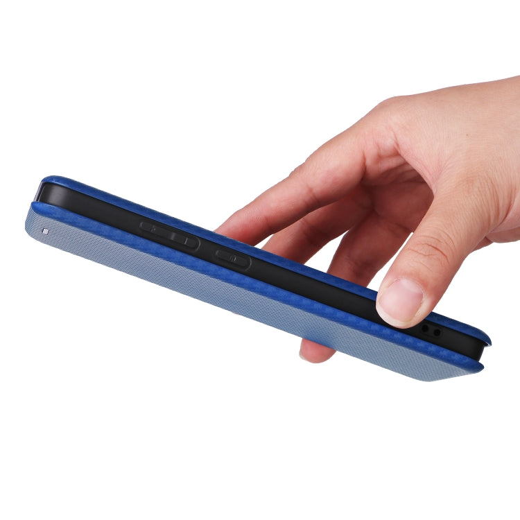 For OPPO Reno12 F 5G / 4G Carbon Fiber Texture Flip Leather Phone Case