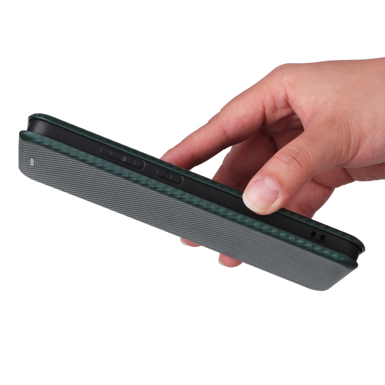 For OPPO Reno12 F 5G / 4G Carbon Fiber Texture Flip Leather Phone Case