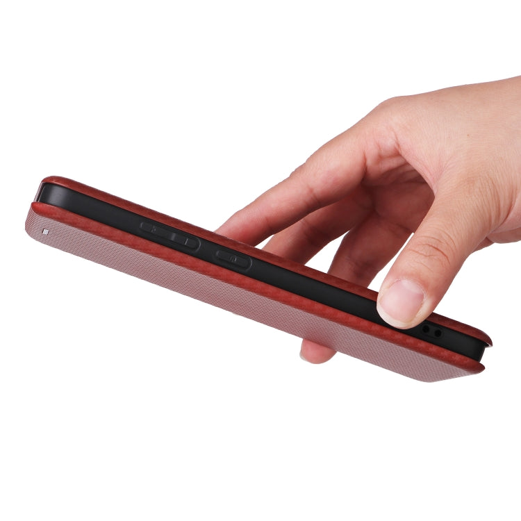 For OPPO Reno12 F 5G / 4G Carbon Fiber Texture Flip Leather Phone Case