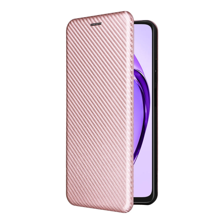 For OPPO A3x 5G India Carbon Fiber Texture Flip Leather Phone Case