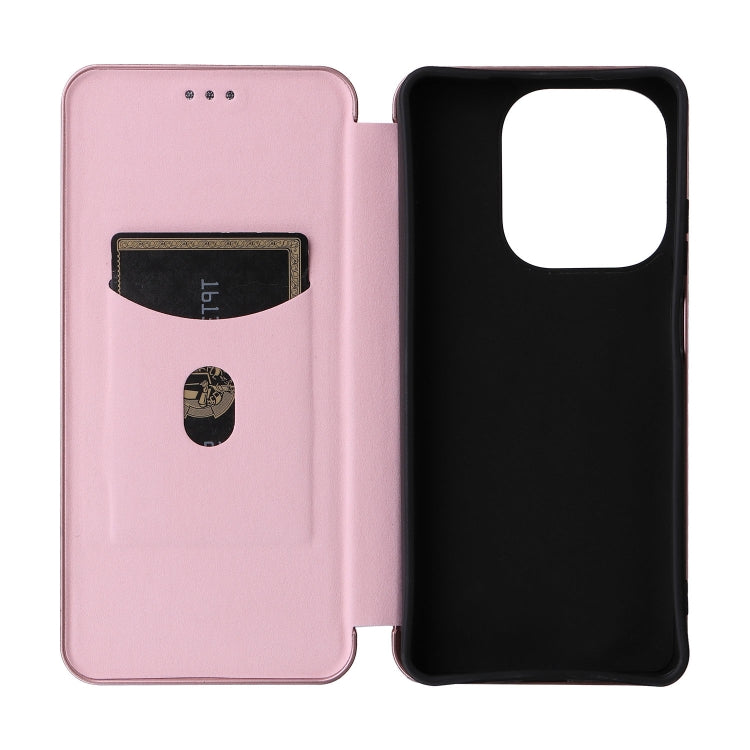 For OPPO A3x 5G India Carbon Fiber Texture Flip Leather Phone Case