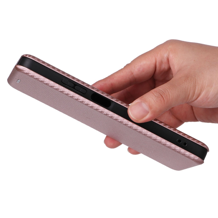 For OPPO A3x 5G India Carbon Fiber Texture Flip Leather Phone Case