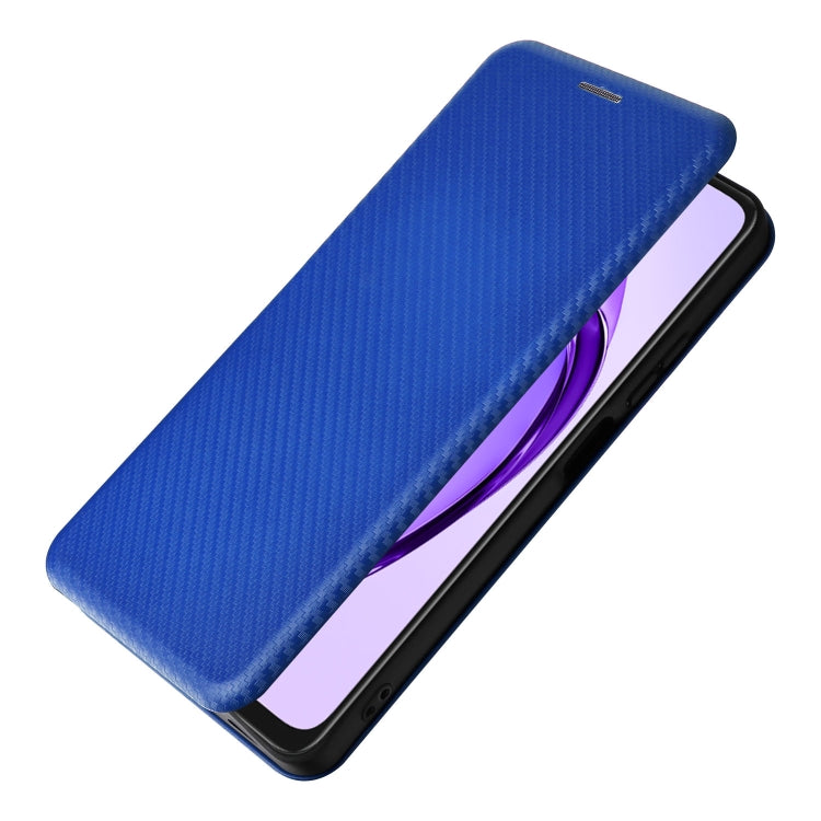For OPPO A3x 5G India Carbon Fiber Texture Flip Leather Phone Case