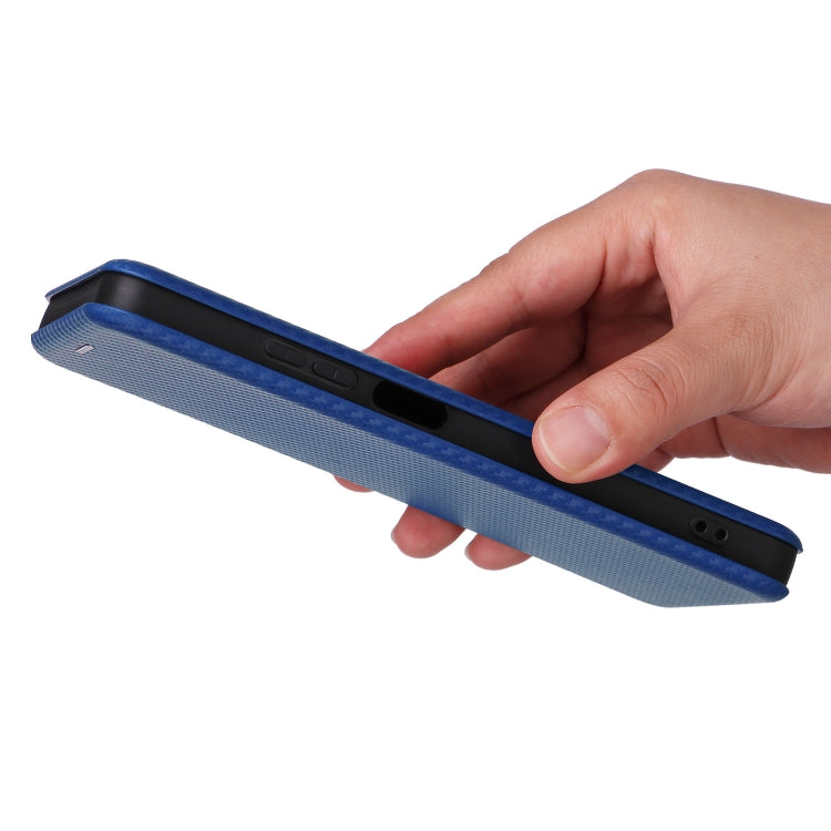 For OPPO A3x 5G India Carbon Fiber Texture Flip Leather Phone Case