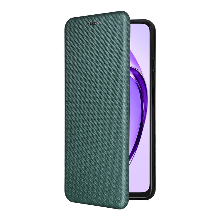 For OPPO A3x 5G India Carbon Fiber Texture Flip Leather Phone Case