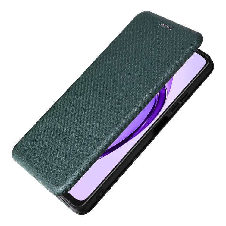 For OPPO A3x 5G India Carbon Fiber Texture Flip Leather Phone Case