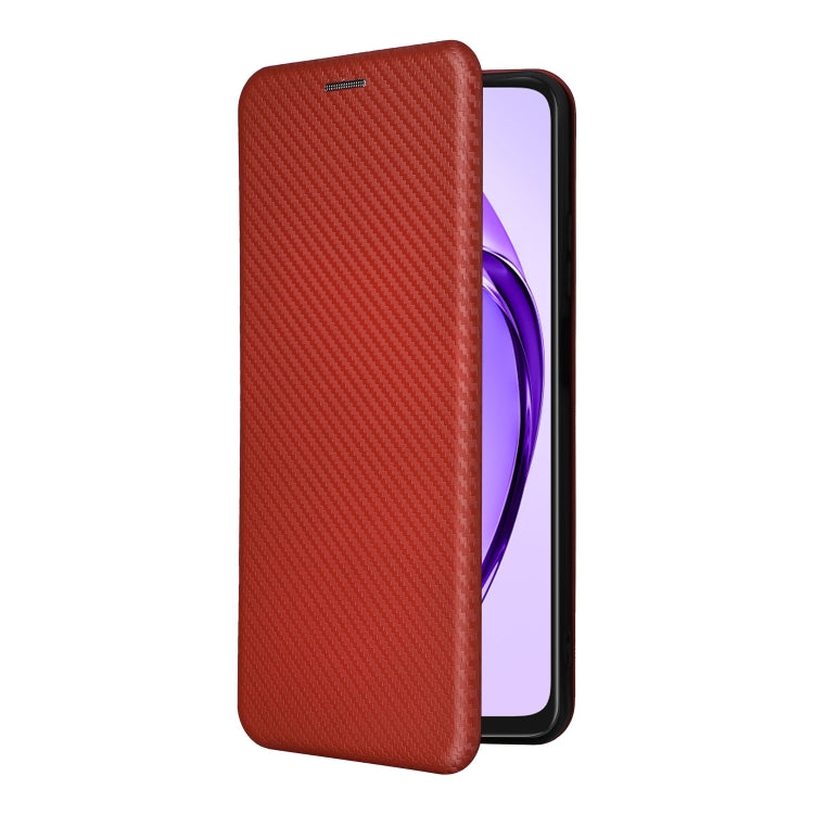 For OPPO A3x 5G India Carbon Fiber Texture Flip Leather Phone Case