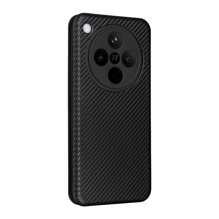 For OPPO Find X8 Carbon Fiber Texture Flip Leather Phone Case