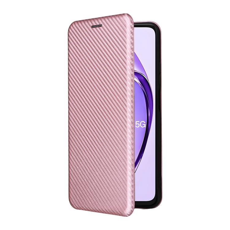 For OPPO A3 Pro Global Carbon Fiber Texture Flip Leather Phone Case
