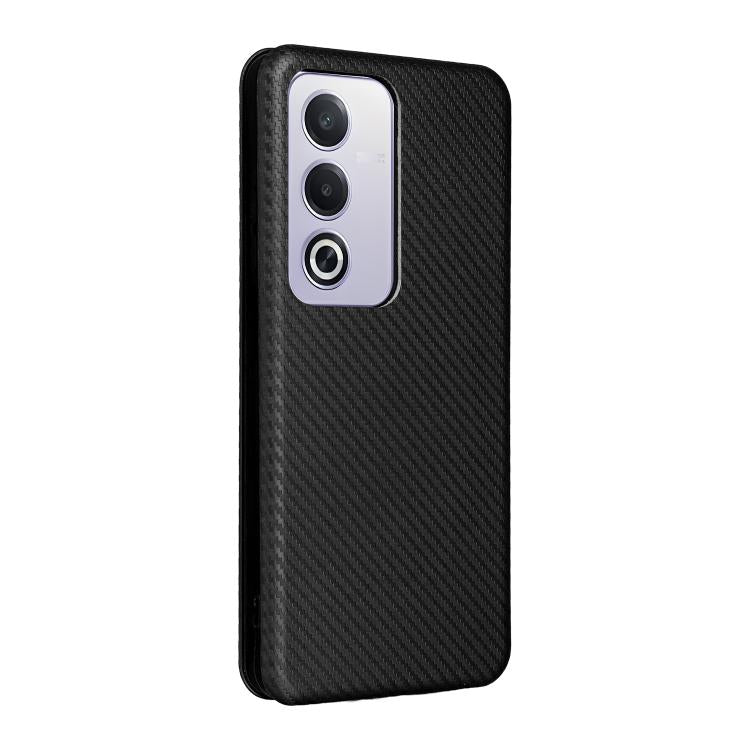 For OPPO A3 Pro Global Carbon Fiber Texture Flip Leather Phone Case