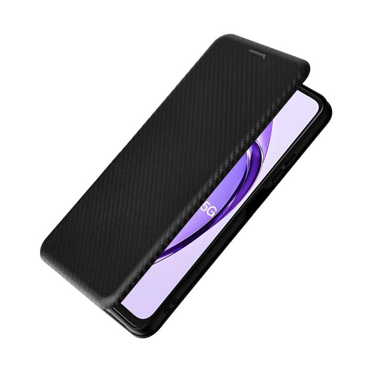 For OPPO A3 Pro Global Carbon Fiber Texture Flip Leather Phone Case