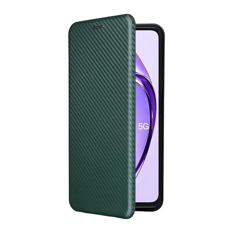 For OPPO A3 Pro Global Carbon Fiber Texture Flip Leather Phone Case