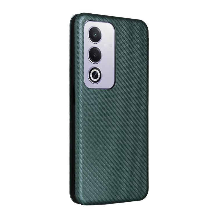 For OPPO A3 Pro Global Carbon Fiber Texture Flip Leather Phone Case