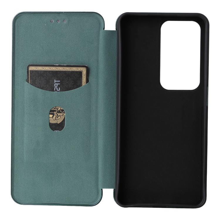 For OPPO A3 Pro Global Carbon Fiber Texture Flip Leather Phone Case
