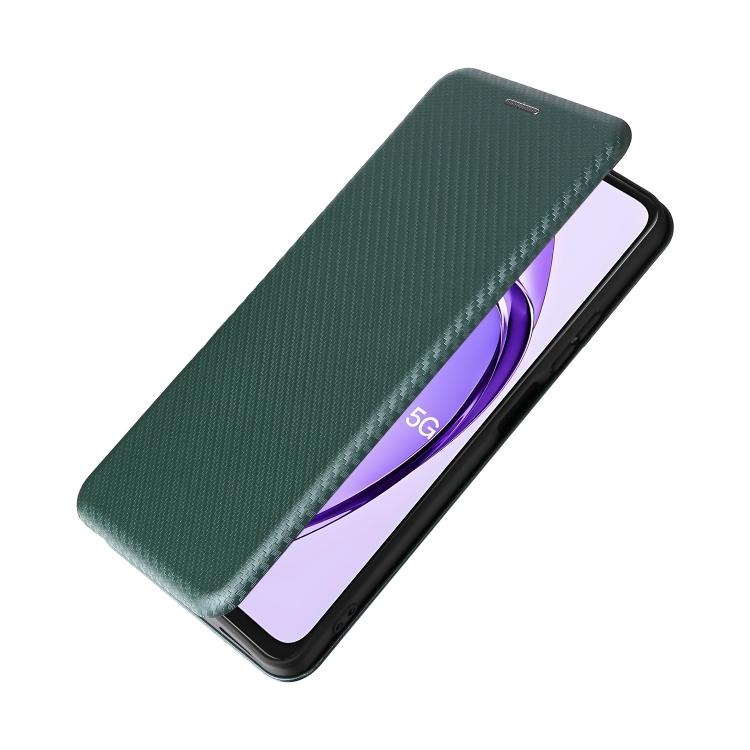For OPPO A3 Pro Global Carbon Fiber Texture Flip Leather Phone Case