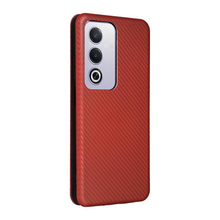 For OPPO A3 Pro Global Carbon Fiber Texture Flip Leather Phone Case
