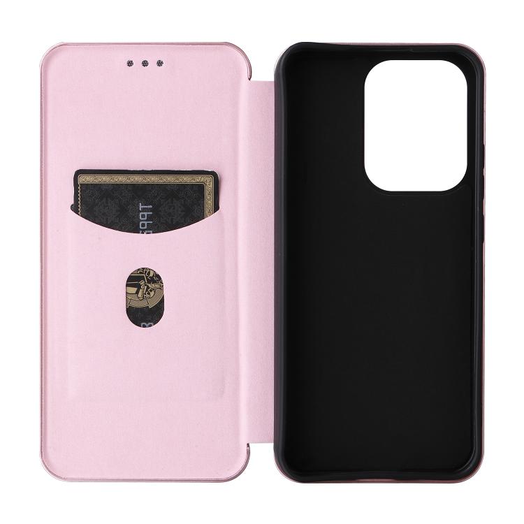 For OPPO Reno13 5G Global Carbon Fiber Texture Flip Leather Phone Case