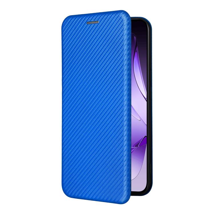 For OPPO Reno13 5G Global Carbon Fiber Texture Flip Leather Phone Case