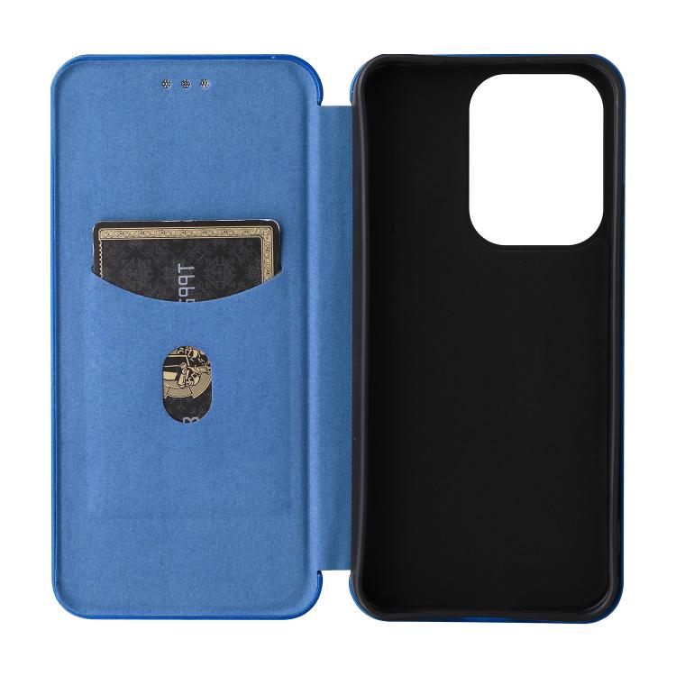 For OPPO Reno13 5G Global Carbon Fiber Texture Flip Leather Phone Case