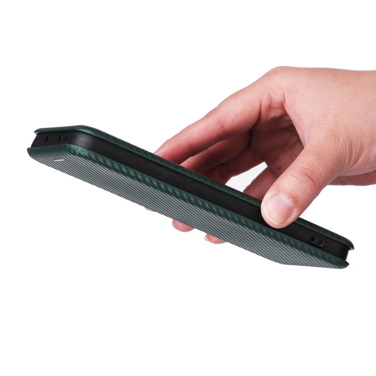 For OPPO Reno13 5G Global Carbon Fiber Texture Flip Leather Phone Case