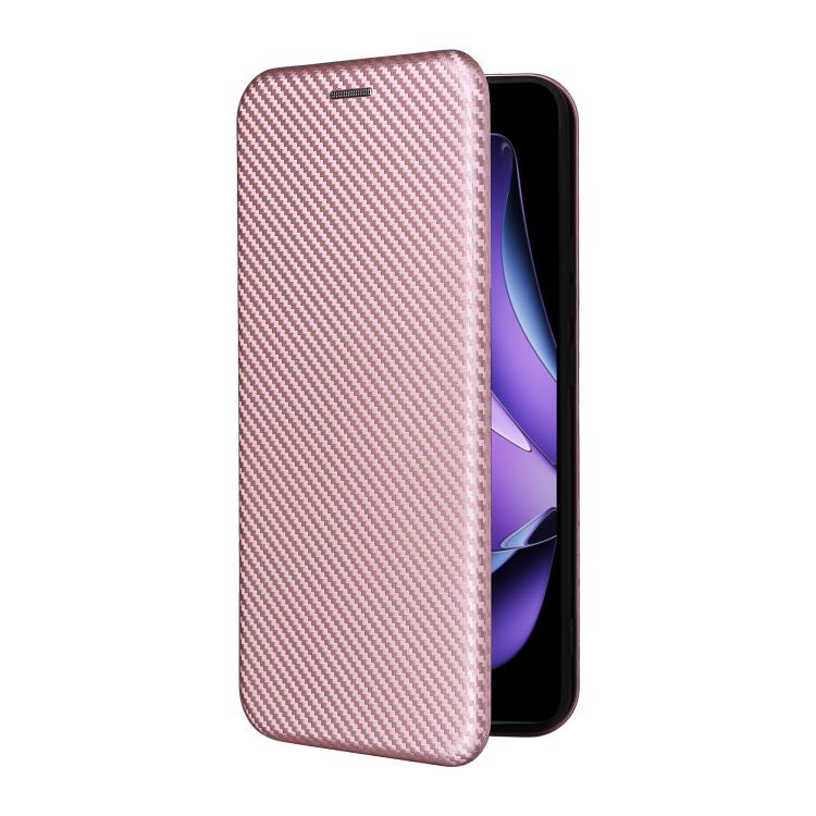 For OPPO Reno13 F 5G Carbon Fiber Texture Flip Leather Phone Case
