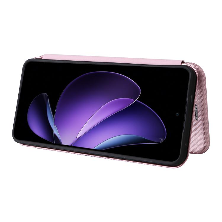 For OPPO Reno13 F 5G Carbon Fiber Texture Flip Leather Phone Case