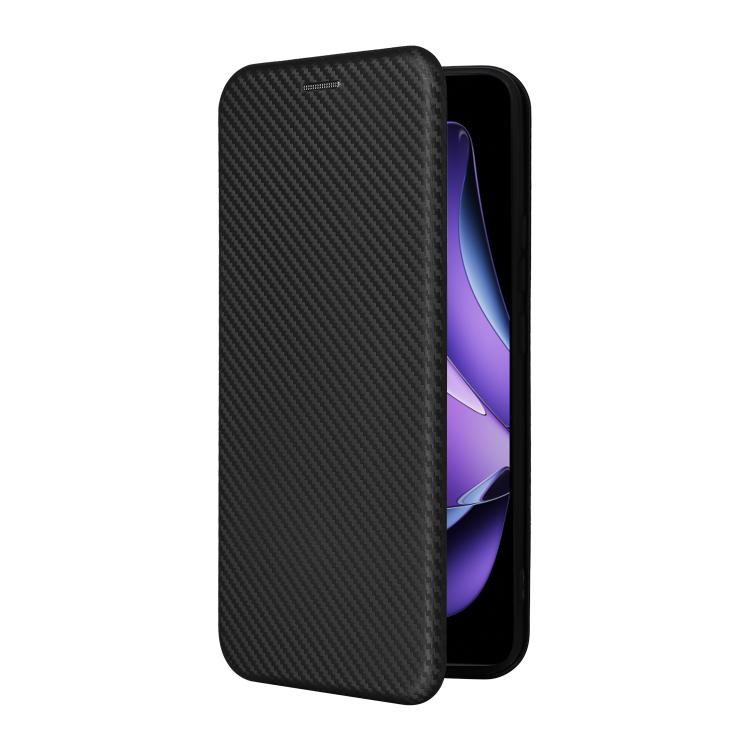 For OPPO Reno13 F 5G Carbon Fiber Texture Flip Leather Phone Case