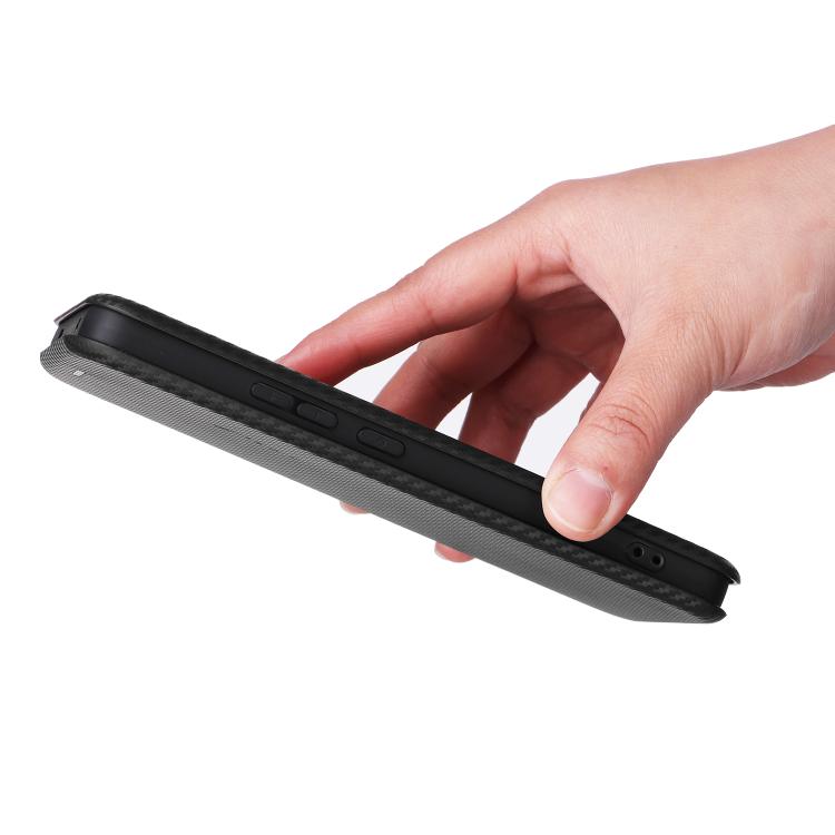 For OPPO Reno13 F 5G Carbon Fiber Texture Flip Leather Phone Case