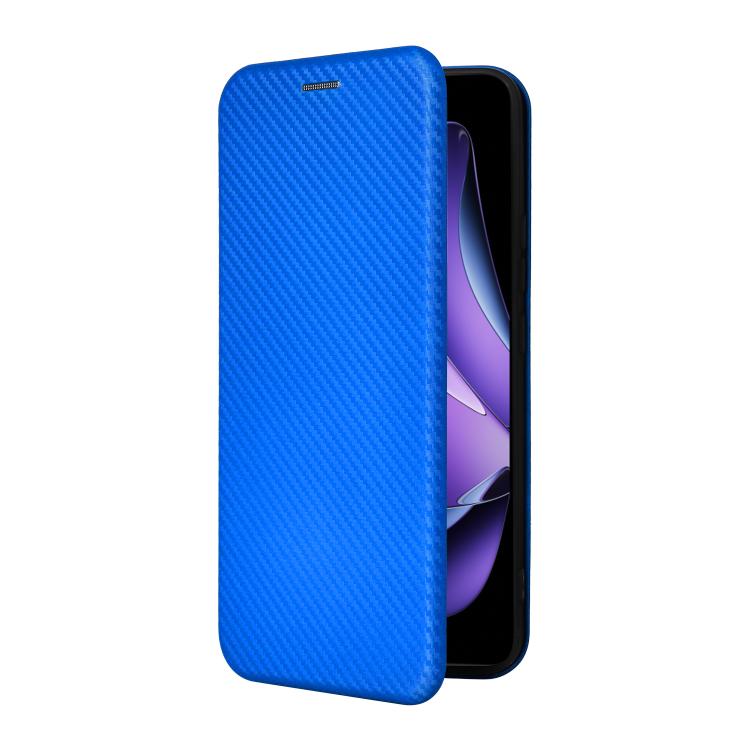 For OPPO Reno13 F 5G Carbon Fiber Texture Flip Leather Phone Case